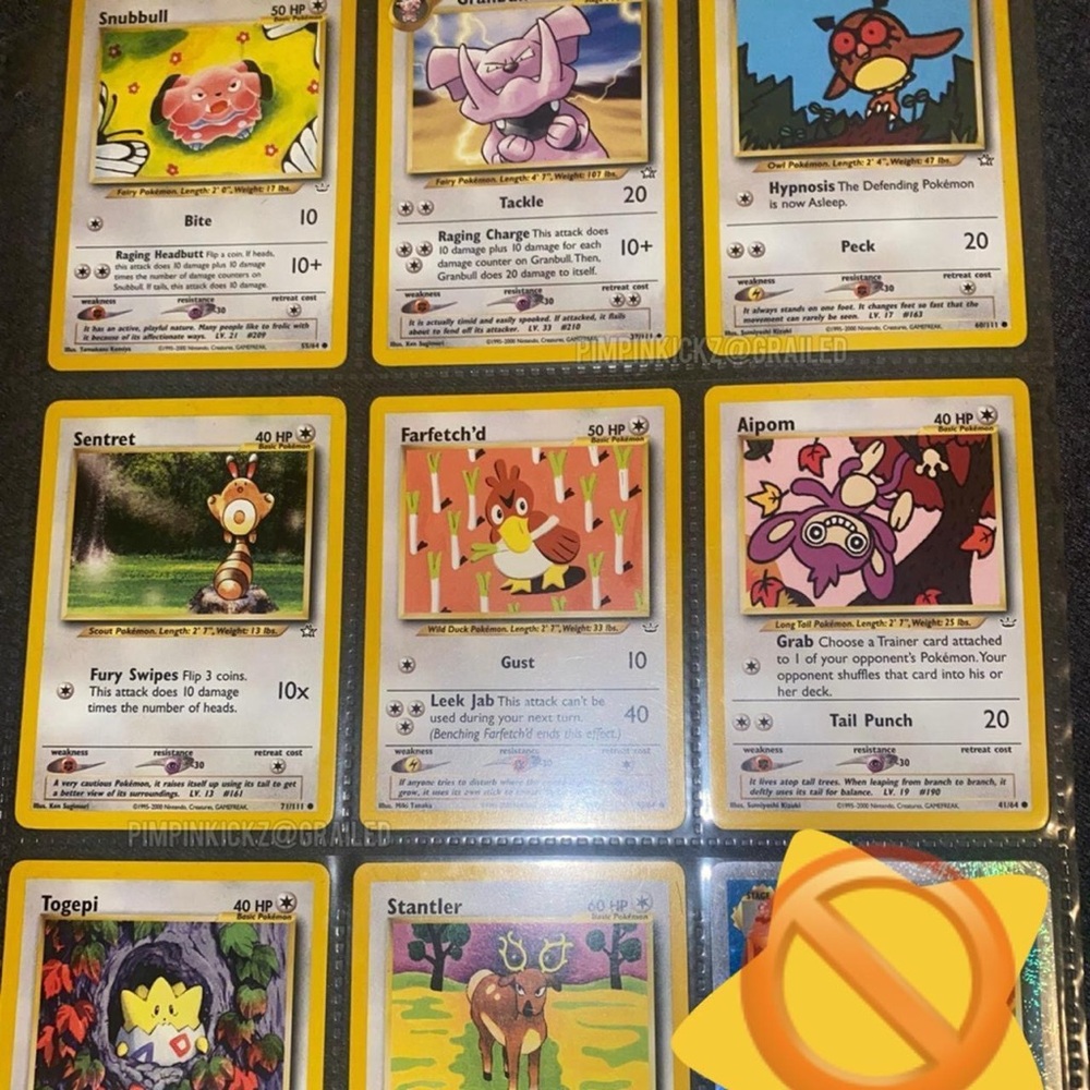 Pokémon card lot (8) cards